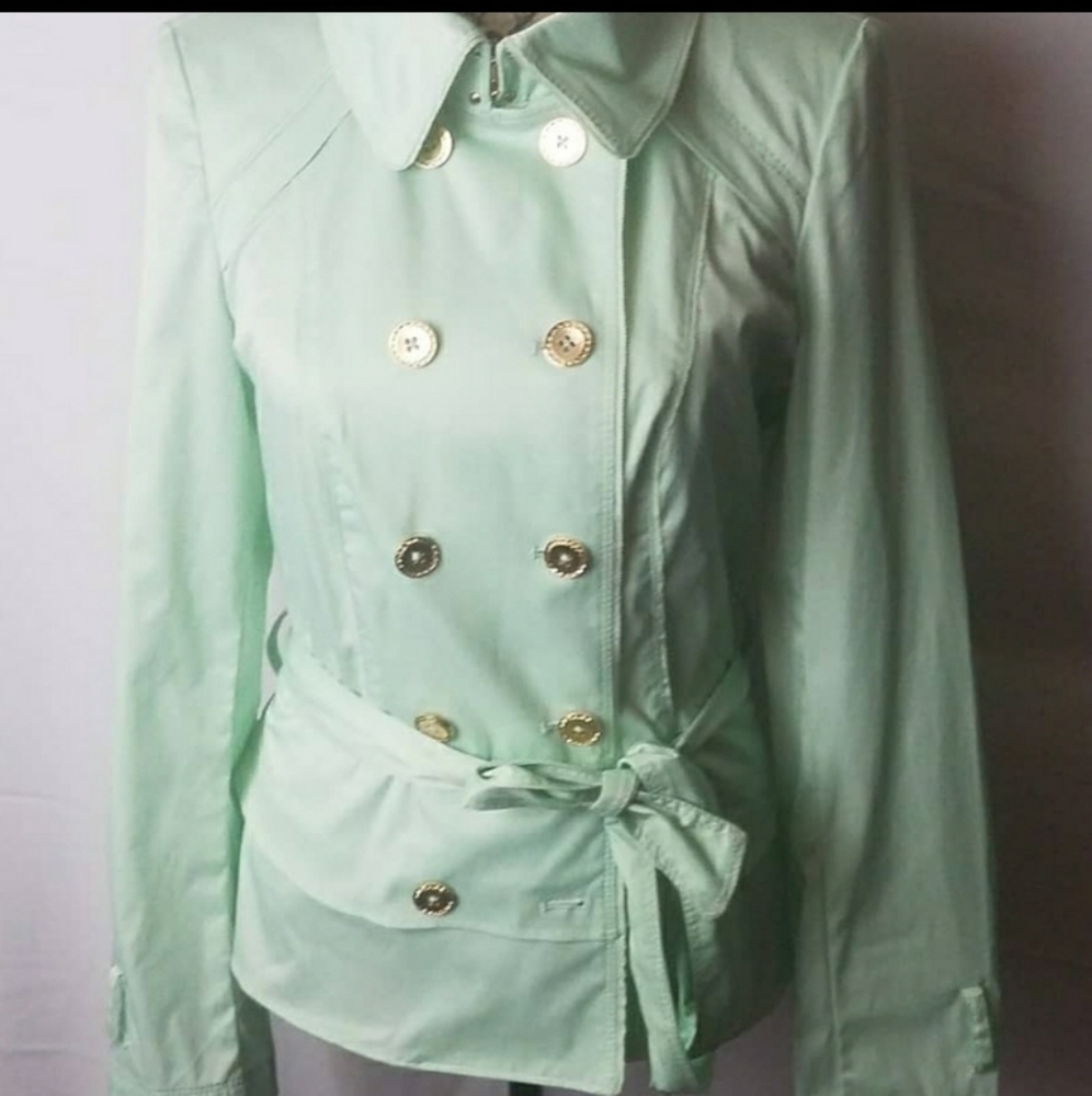 WHBM mint trench coat 2/$20 ITEM